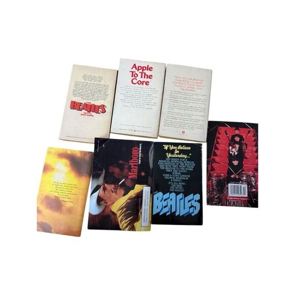 Beatles Book Magazine Lot Vintage Pop Music History Set Of 7 Items - Picture 4 of 7